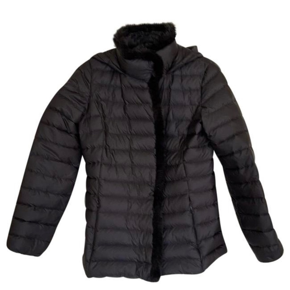 Cole Haan Fur trim jacket